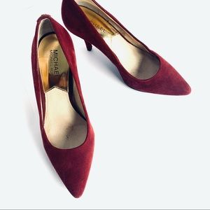 *SALE* Michael Kors Burgundy Suede Pumps